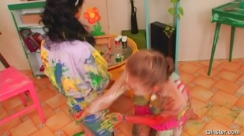 A Very Intense Finger Painting Session Screencap 72 on www.sinx.com