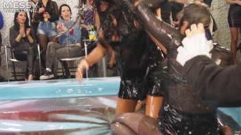 Messy Wrestling: Sloppy, Shiny, And Ready For A Dirty Showdown! 2 Audience Fights!!! Screencap 94 on www.sinx.com