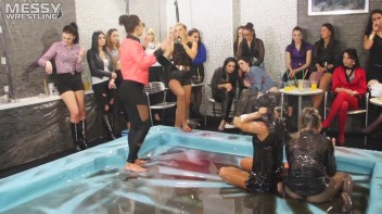 Messy Wrestling: Sloppy, Shiny, And Ready For A Dirty Showdown! 2 Audience Fights!!! Screencap 98 on www.sinx.com