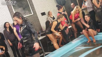 Messy Wrestling: Sloppy, Shiny, And Ready For A Dirty Showdown! 2 Audience Fights!!! Screencap 30 on www.sinx.com