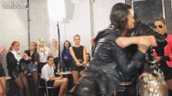 Messy Wrestling: Sloppy, Shiny, And Ready For A Dirty Showdown! 2 Audience Fights!!! Screencap 34 on www.sinx.com