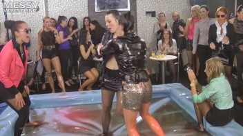 Messy Wrestling: Sloppy, Shiny, And Ready For A Dirty Showdown! 2 Audience Fights!!! Screencap 48 on www.sinx.com