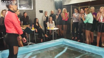 Messy Wrestling: Sloppy, Shiny, And Ready For A Dirty Showdown! 2 Audience Fights!!! Screencap 52 on www.sinx.com