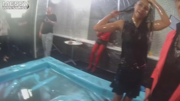 Messy Wrestling: Sloppy, Shiny, And Ready For A Dirty Showdown! 2 Audience Fights!!! Screencap 78 on www.sinx.com