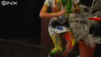 Wet And Messy Paint Play With Sexy Blonde Screencap 43 on www.sinx.com