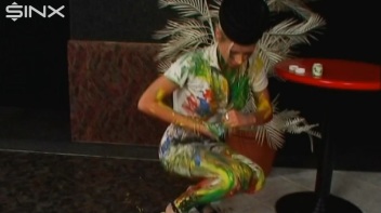 Wet And Messy Paint Play With Sexy Blonde Screencap 54 on www.sinx.com