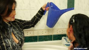 Fully Clothed Eurobabe Milk Bath Screencap 84 on www.sinx.com