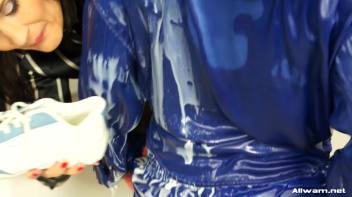 Fully Clothed Eurobabe Milk Bath Screencap 29 on www.sinx.com