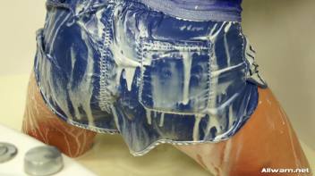 Fully Clothed Eurobabe Milk Bath Screencap 43 on www.sinx.com