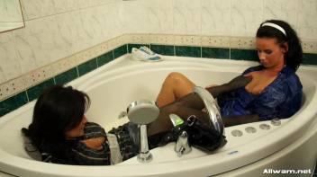 Fully Clothed Eurobabe Milk Bath Screencap 70 on www.sinx.com