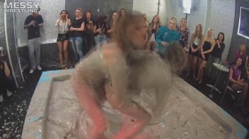 Messy Wrestling: Dirty Up Those Denim Shorts In The Mud! Screencap 16 on www.sinx.com