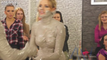 Messy Wrestling: Dirty Up Those Denim Shorts In The Mud! Screencap 21 on www.sinx.com