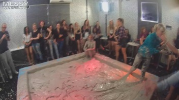 Messy Wrestling: Dirty Up Those Denim Shorts In The Mud! Screencap 36 on www.sinx.com