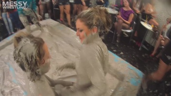 Messy Wrestling: Dirty Up Those Denim Shorts In The Mud! Screencap 39 on www.sinx.com