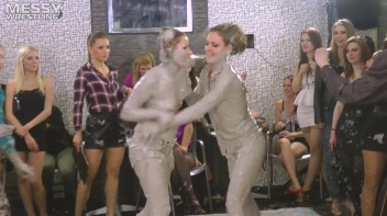 Messy Wrestling: Dirty Up Those Denim Shorts In The Mud! Screencap 41 on www.sinx.com