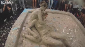 Messy Wrestling: Dirty Up Those Denim Shorts In The Mud! Screencap 45 on www.sinx.com