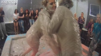 Messy Wrestling: Dirty Up Those Denim Shorts In The Mud! Screencap 46 on www.sinx.com