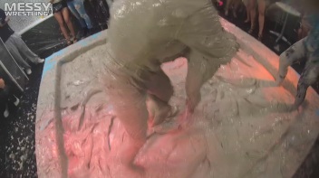 Messy Wrestling: Dirty Up Those Denim Shorts In The Mud! Screencap 47 on www.sinx.com