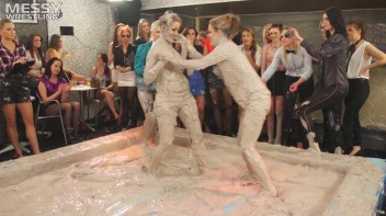 Messy Wrestling: Dirty Up Those Denim Shorts In The Mud! Screencap 51 on www.sinx.com