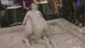 Messy Wrestling: Dirty Up Those Denim Shorts In The Mud! Screencap 53 on www.sinx.com