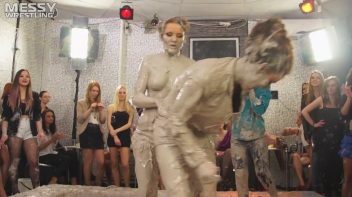 Messy Wrestling: Dirty Up Those Denim Shorts In The Mud! Screencap 63 on www.sinx.com