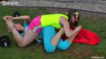 Tickle Toning, The New Fitness Craze - Cam 2 Screencap 60 on www.sinx.com