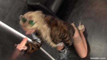 Blonde covered in cum Screencap 55 on www.sinx.com