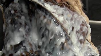 Blonde covered in cum Screencap 74 on www.sinx.com