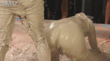 Messy Wrestling: Fuck Your Sexy Shine And Prepare For Mud Smack-Down Time! Screencap 54 on www.sinx.com