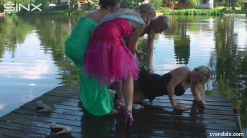 Beauty queens catfight in a lake - Cam 2 Screencap 87 on www.sinx.com