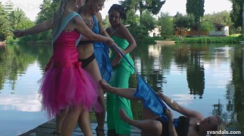 Beauty queens catfight in a lake - Cam 2 Screencap 89 on www.sinx.com
