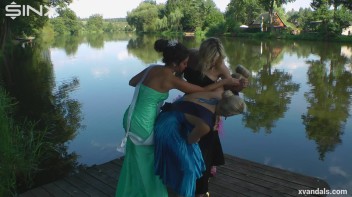 Beauty queens catfight in a lake - Cam 2 Screencap 34 on www.sinx.com