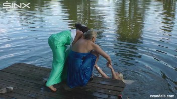 Beauty queens catfight in a lake - Cam 2 Screencap 54 on www.sinx.com