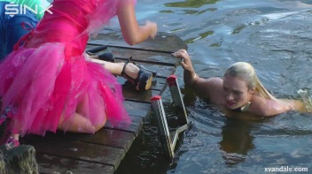 Beauty queens catfight in a lake - Cam 2 Screencap 62 on www.sinx.com