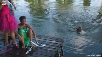 Beauty queens catfight in a lake - Cam 2 Screencap 69 on www.sinx.com