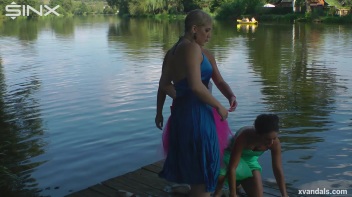 Beauty queens catfight in a lake - Cam 2 Screencap 71 on www.sinx.com