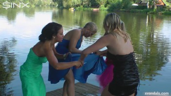 Beauty queens catfight in a lake - Cam 2 Screencap 75 on www.sinx.com