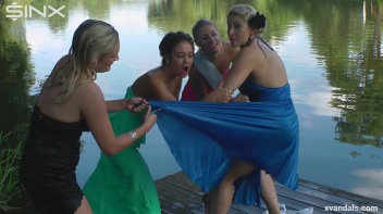 Beauty queens catfight in a lake - Cam 2 Screencap 77 on www.sinx.com
