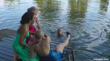 Beauty queens catfight in a lake - Cam 2 Screencap 83 on www.sinx.com