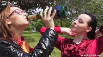 Cuties Drink Champagne Second Hand - Cam 2 Screencap 14 on www.sinx.com