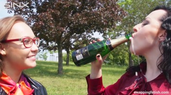 Cuties Drink Champagne Second Hand - Cam 2 Screencap 19 on www.sinx.com