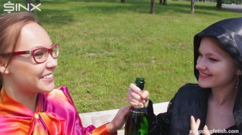 Cuties Drink Champagne Second Hand - Cam 2 Screencap 47 on www.sinx.com