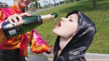 Cuties Drink Champagne Second Hand - Cam 2 Screencap 49 on www.sinx.com