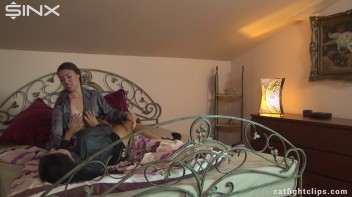 Babes Settle Their Argument In The Bed Screencap 25 on www.sinx.com