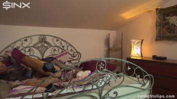 Babes Settle Their Argument In The Bed Screencap 33 on www.sinx.com