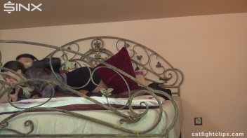 Babes Settle Their Argument In The Bed Screencap 6 on www.sinx.com