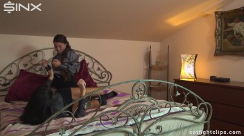 Babes Settle Their Argument In The Bed Screencap 8 on www.sinx.com