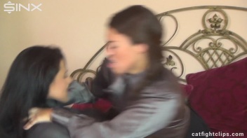 Babes Settle Their Argument In The Bed Screencap 10 on www.sinx.com