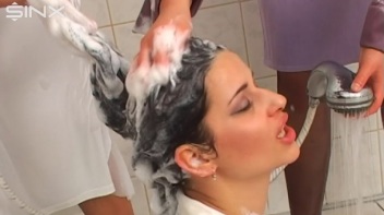 Pretty Girls Enjoy Hair Washing And Lathering Screencap 17 on www.sinx.com