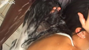 Pretty Girls Enjoy Hair Washing And Lathering Screencap 55 on www.sinx.com